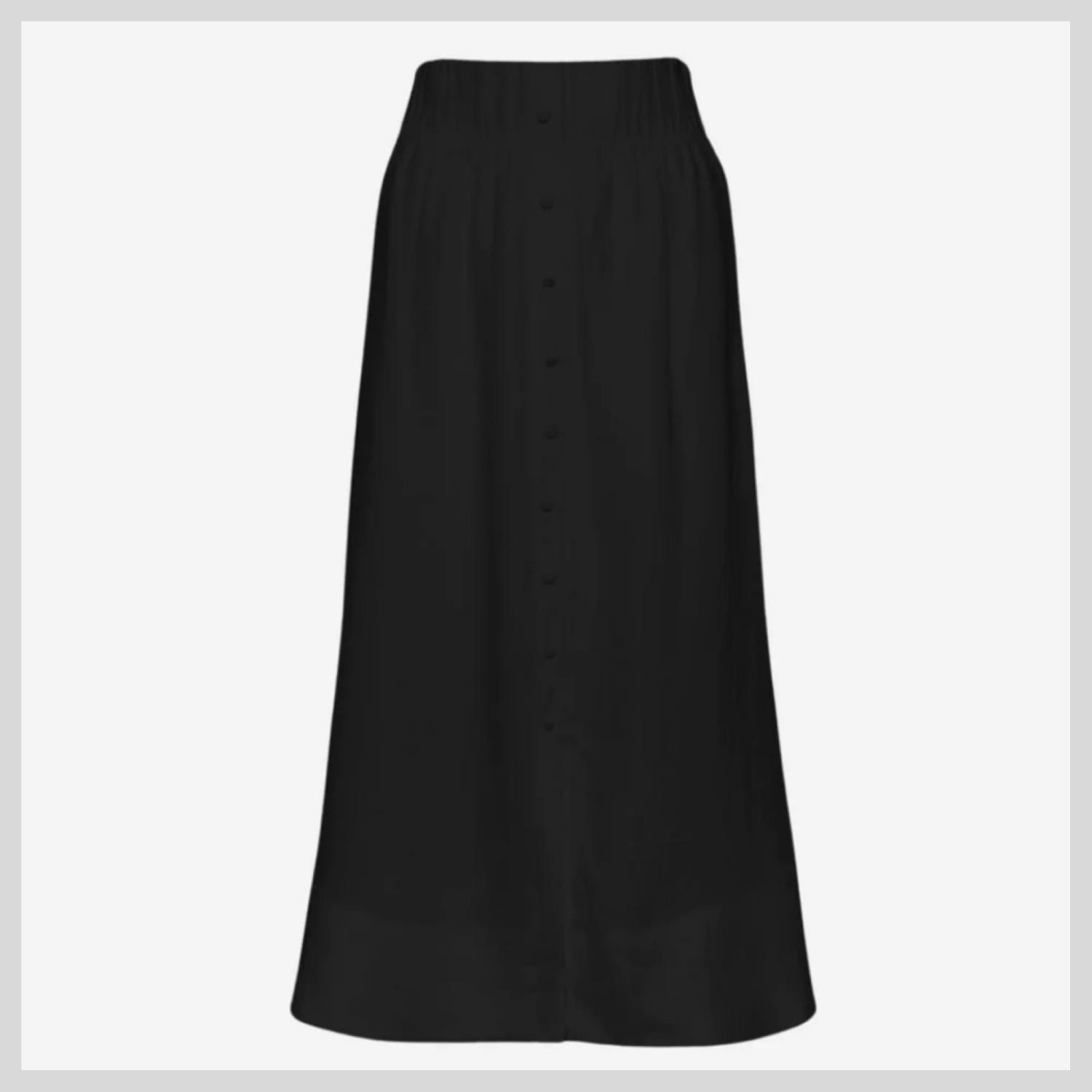 ella&il. Thea linen skirt black