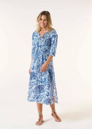 Oneseason. Long poppy dress