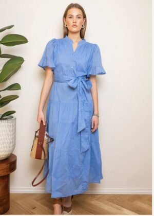Miss Maya. Gaia dress blue voille