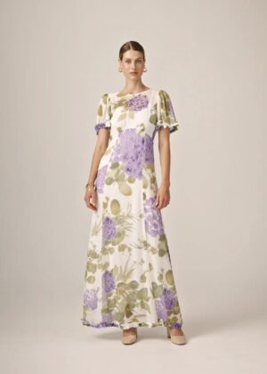 by TIMo. Dotted Georgette Maxi Dress