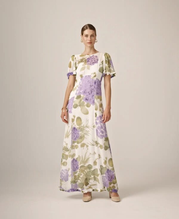 by TIMo. Dotted Georgette Maxi Dress