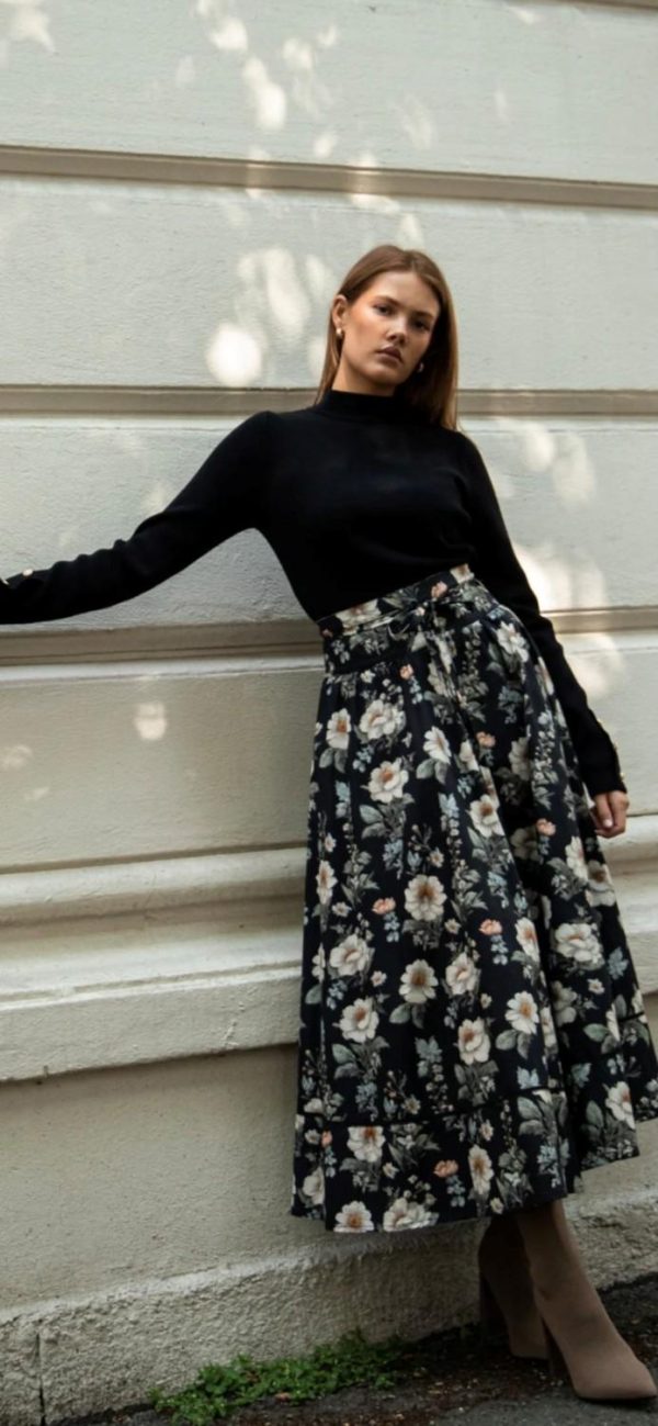 Miss maya. Astrid skirt antique black - Bilde 3