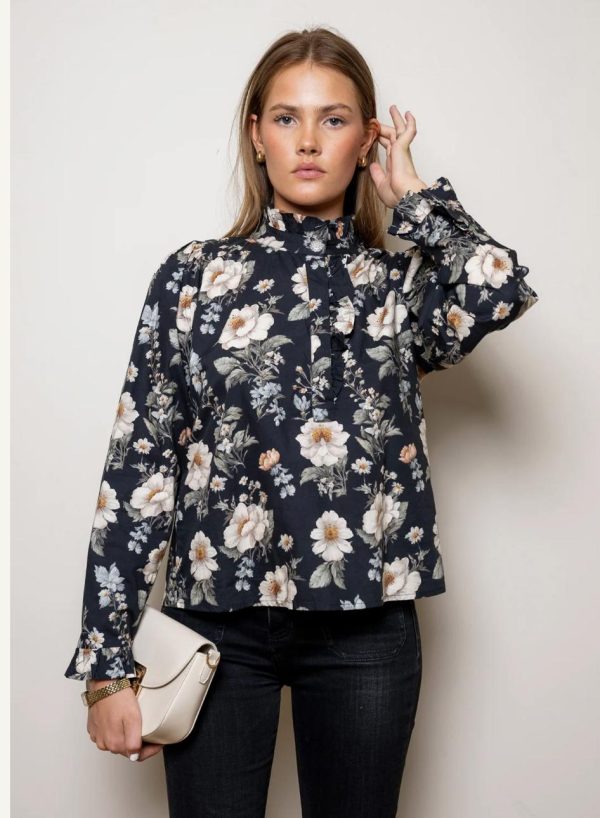 Miss Maya. Ella blouse antique Black - Bilde 2
