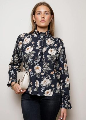 Miss Maya. Ella blouse antique Black