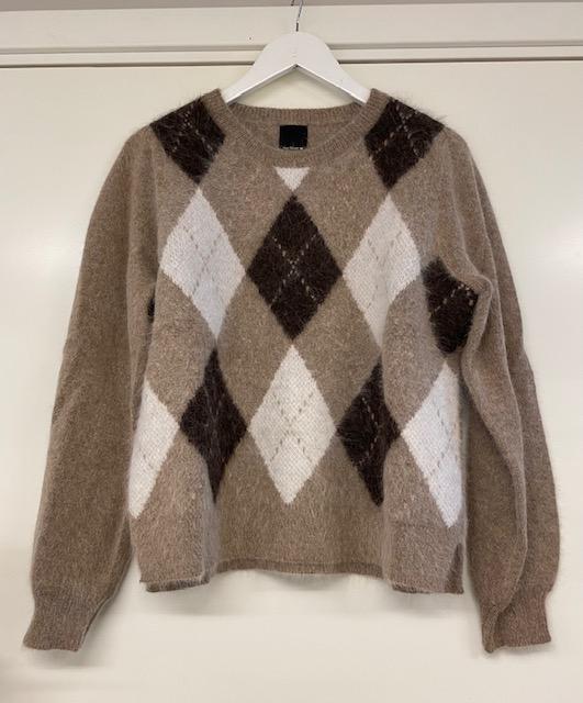 Ane Mone. Argyle genser